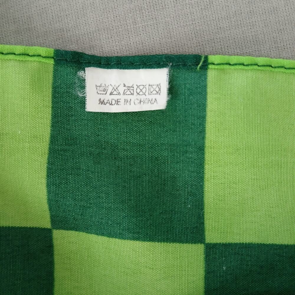 Garnier Fructis NASCAR Brian Vickers #25 promotional bandana green checks 20" sq - Picture 6 of 9